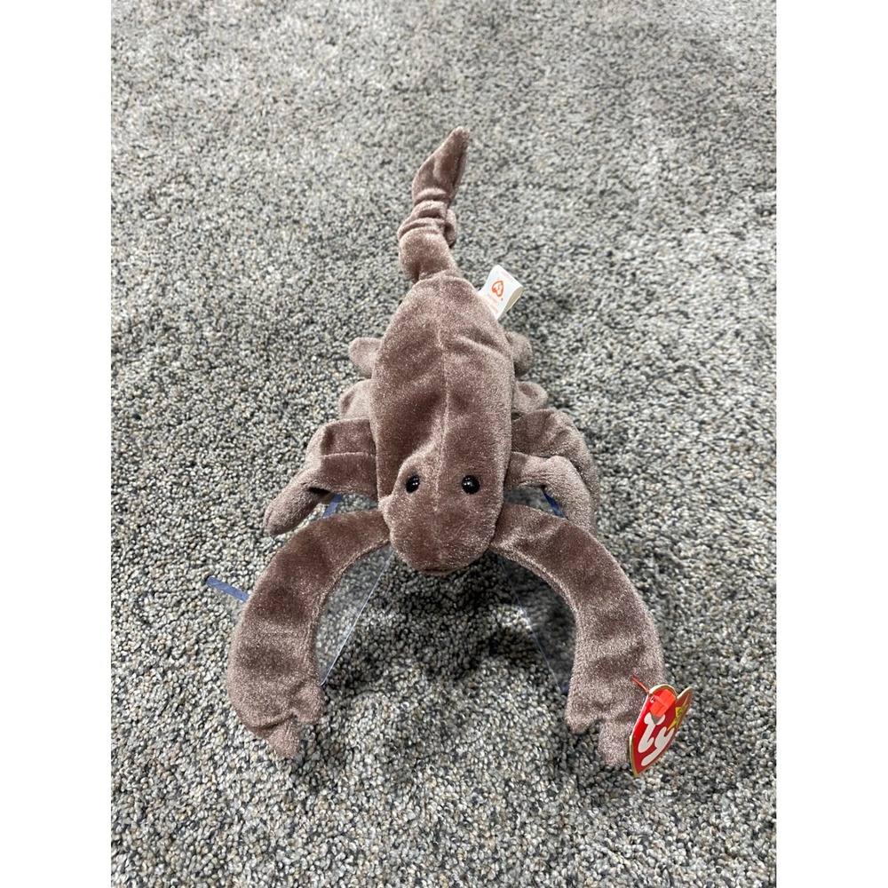 Ty Beanie Baby Stinger the Scorpion Brown Plush Collectible Toy 1997 1998 Tagged